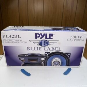 Pyle Audio Car Speakers PL42BL‎ 4" 180 Watt 2 Way (pair) Blue Label New